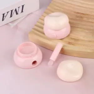 3.5g Mini Cosmetic Empty Jar Pots Makeup Skincare Container Face Cream Box Lip Balm Box With Silicone Spoon Refillable Bottles